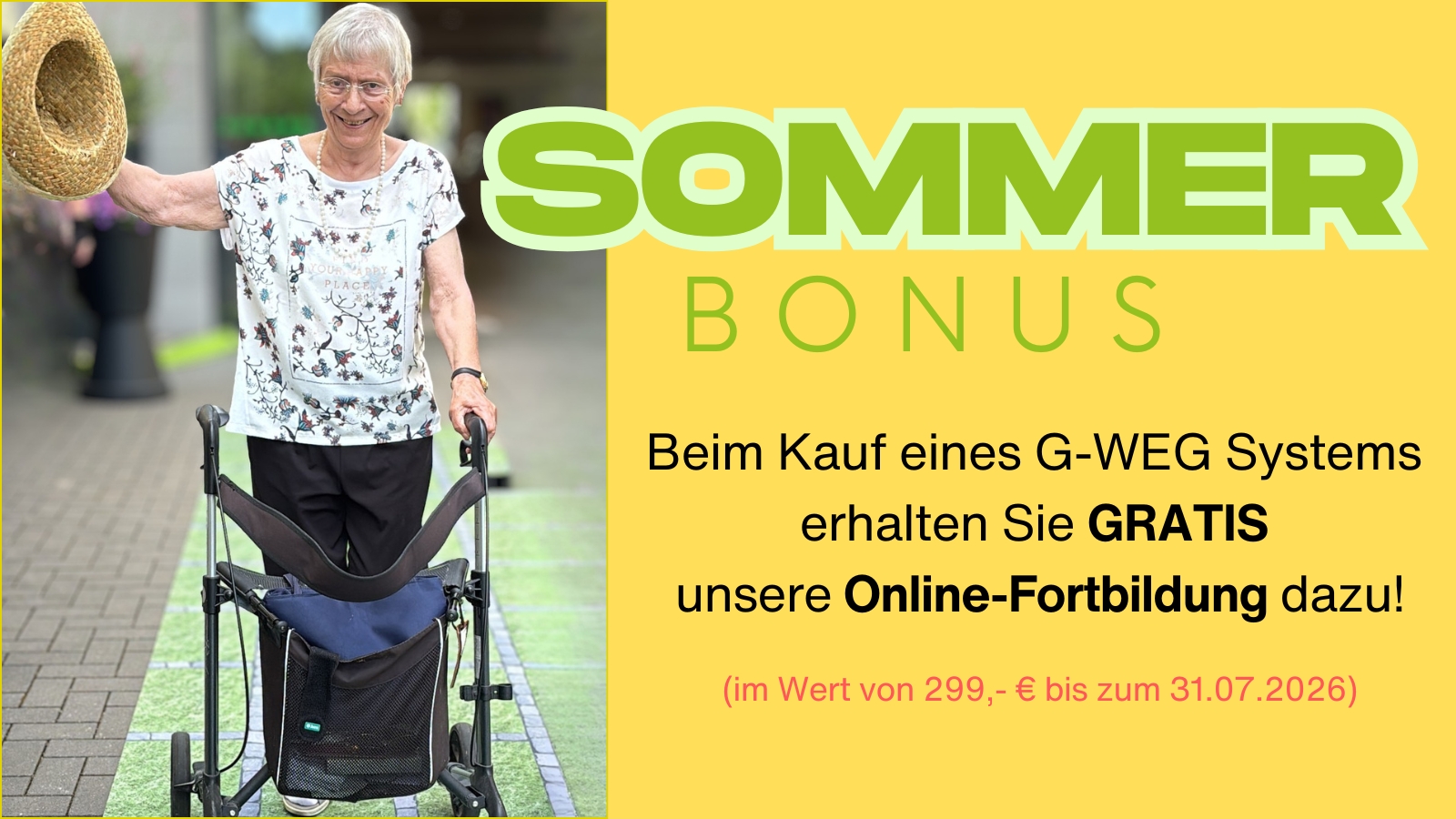 Sommer-Bonus G-WEG inklusive Fortbildung